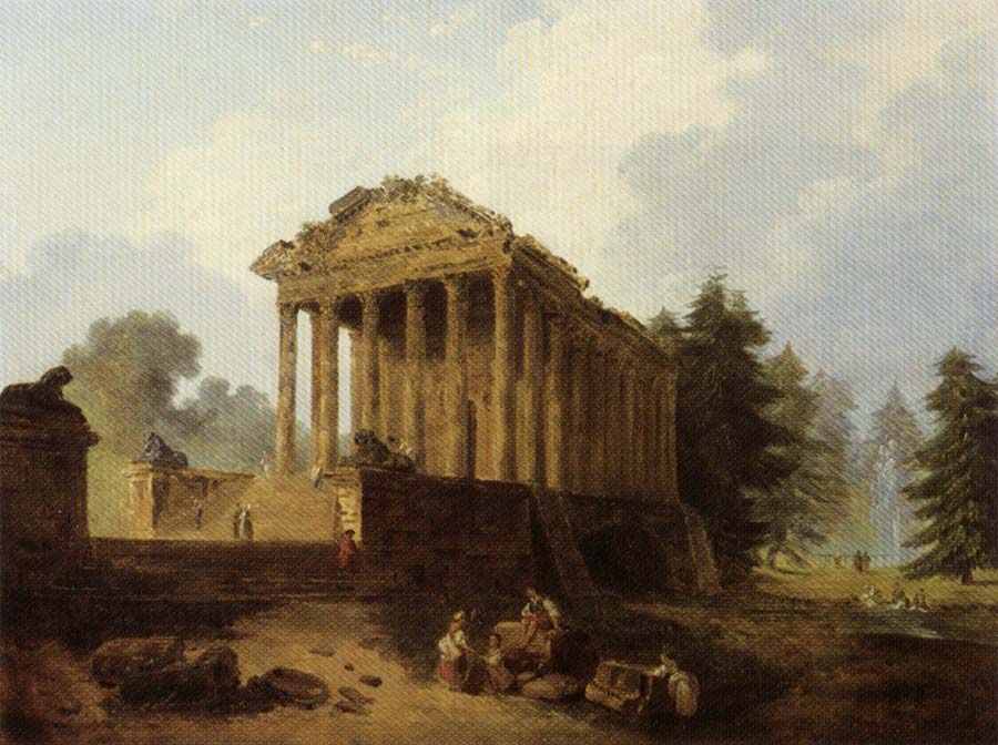 ROBERT, Hubert The Maison Carree at Nimes